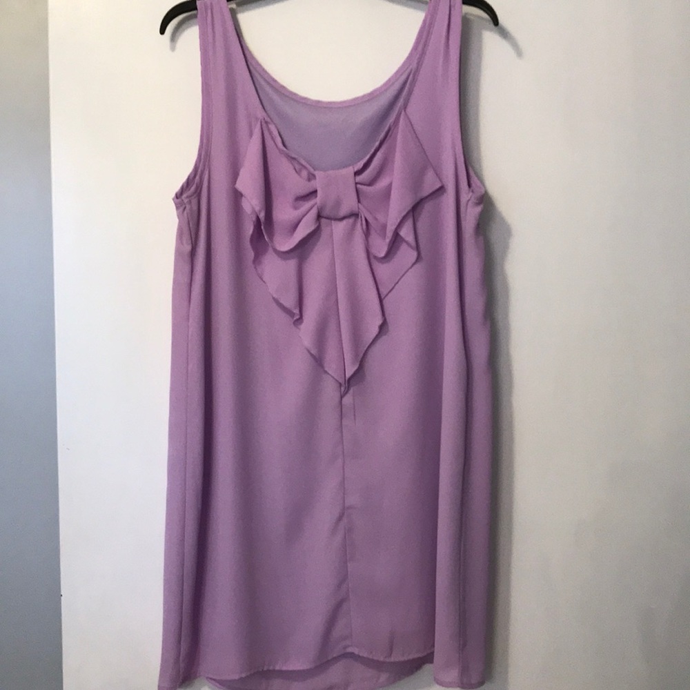 Lilac Bow Back Dress